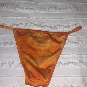 orange tie dye pacsun bikini